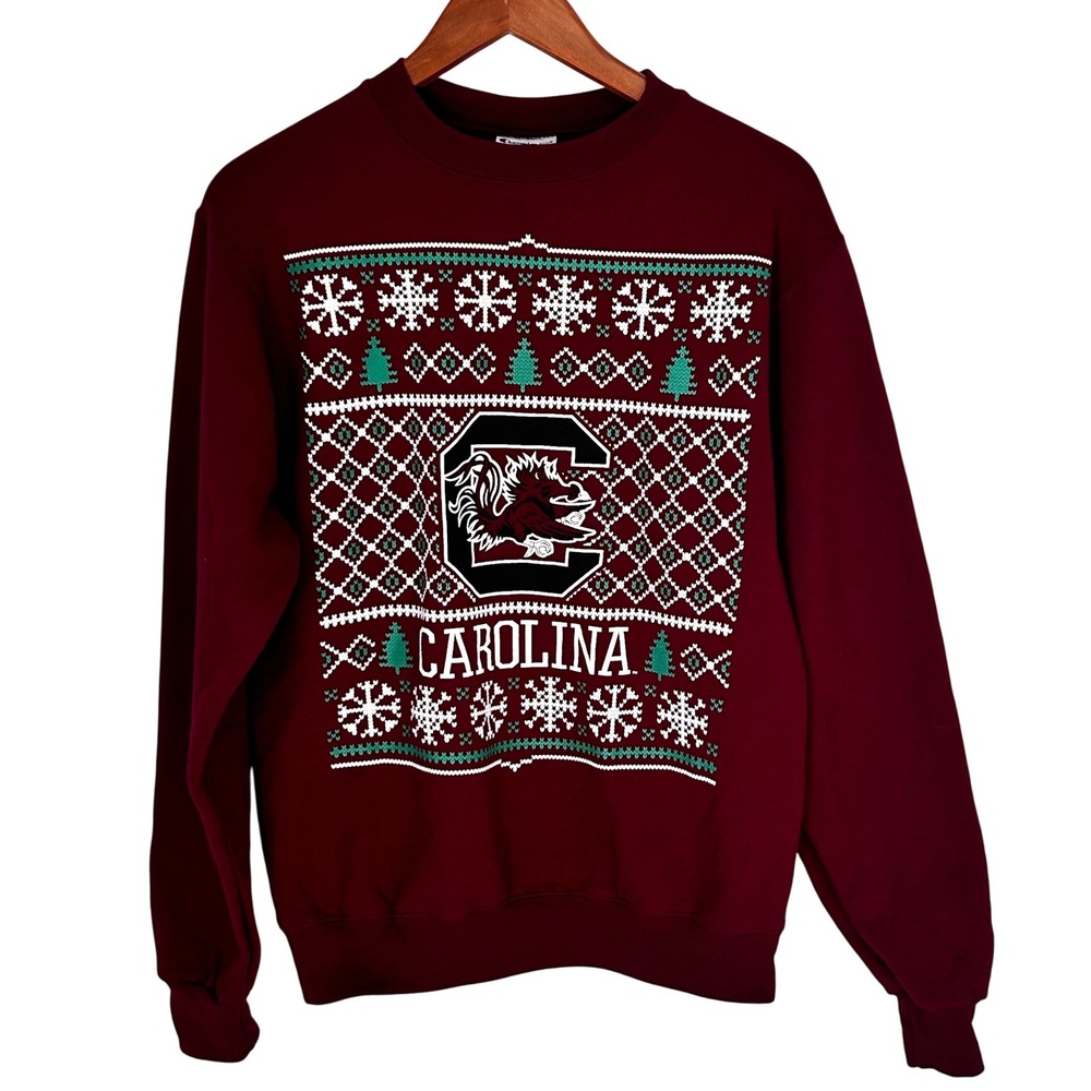 Champion Brand South Carolina Gamecocks Christmas Sweatshirt Adult Small